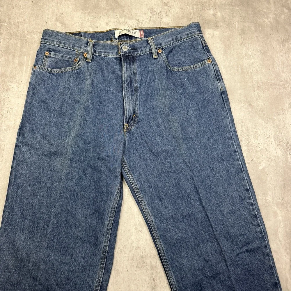 Vintage Levi's 550 Baggy Relaxed Tapered 36x34 Jeans Skater Grunge Y2K 90s 200s